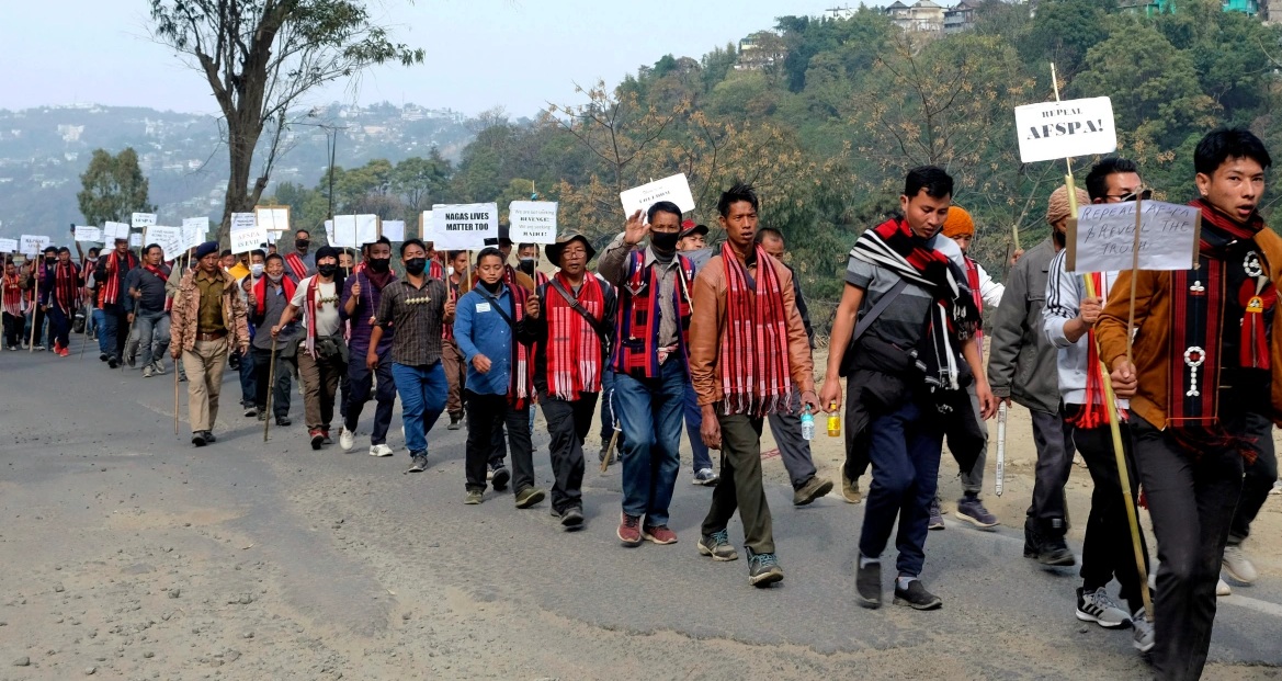 Hundreds Protest In Indias Nagaland Against Controversial Law