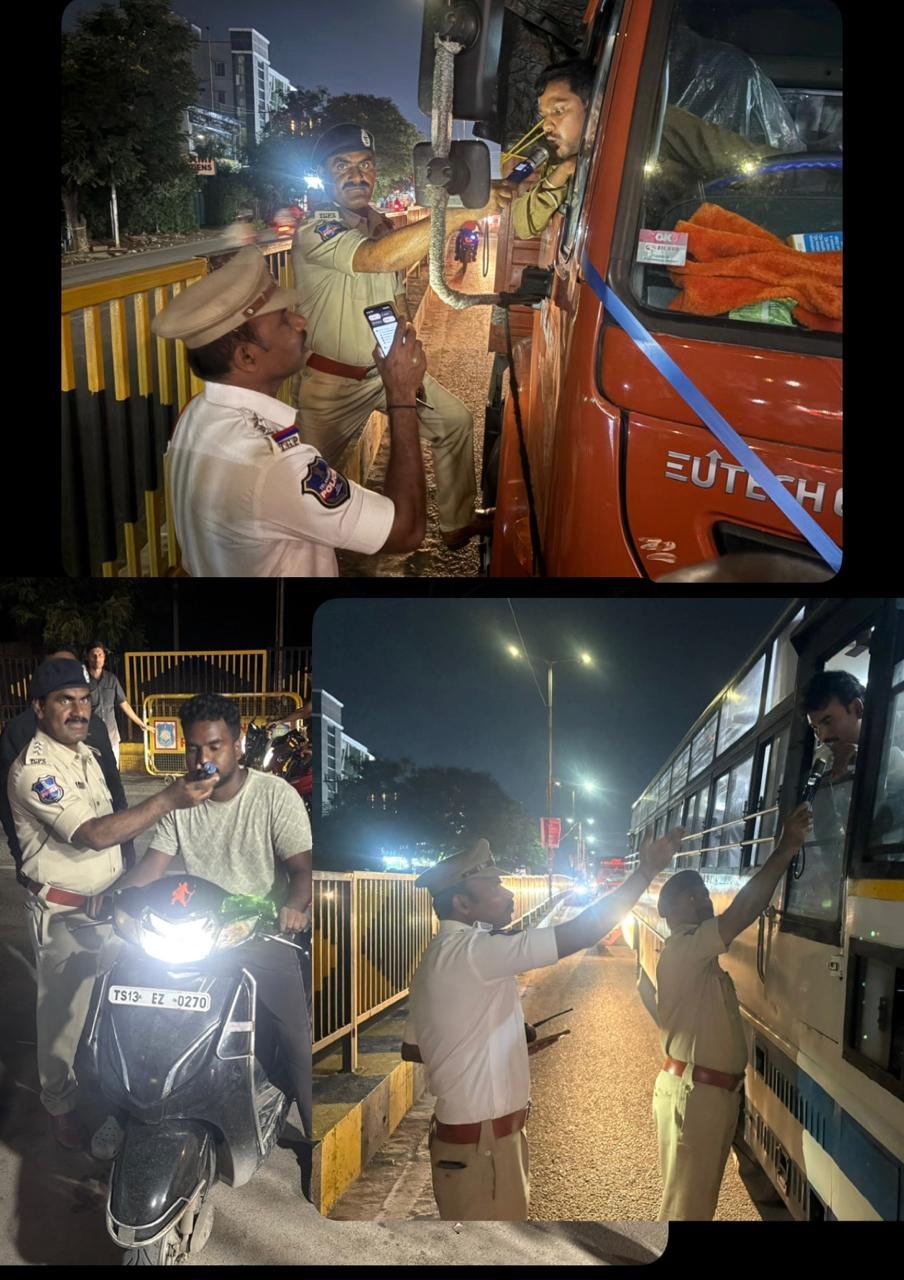 Hyderabad Traffic Police Intensifies Crackdown on Drunk Driving with ...